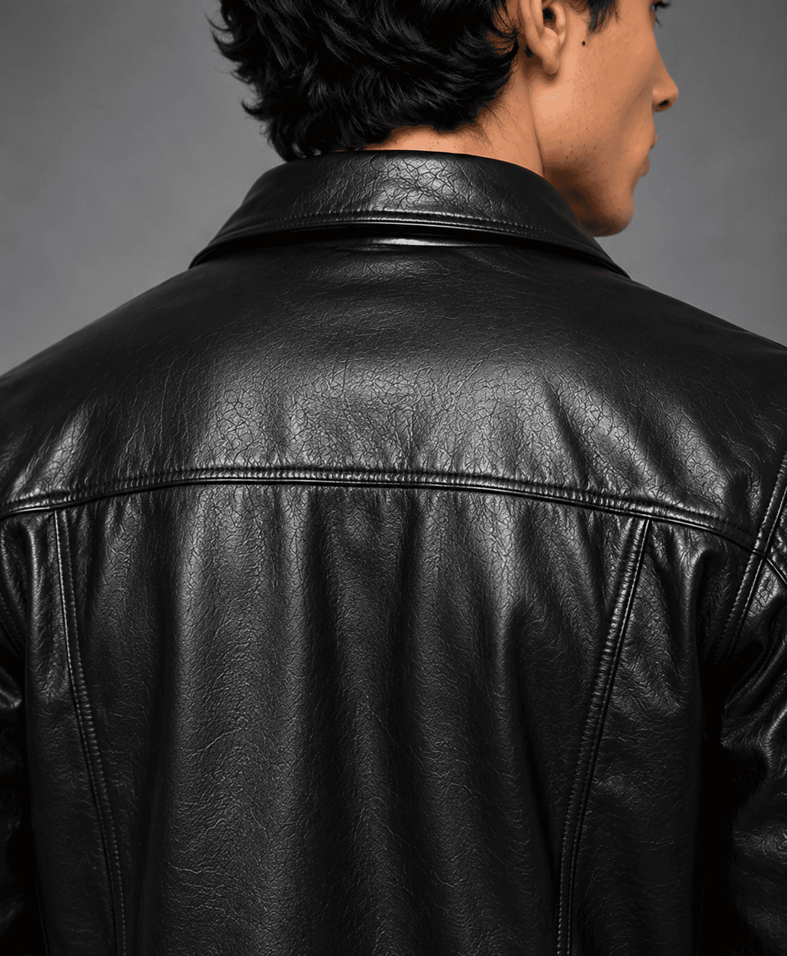 Men’s Classic Trucker Black Button Jacket – Iconic Design, Lasting Style