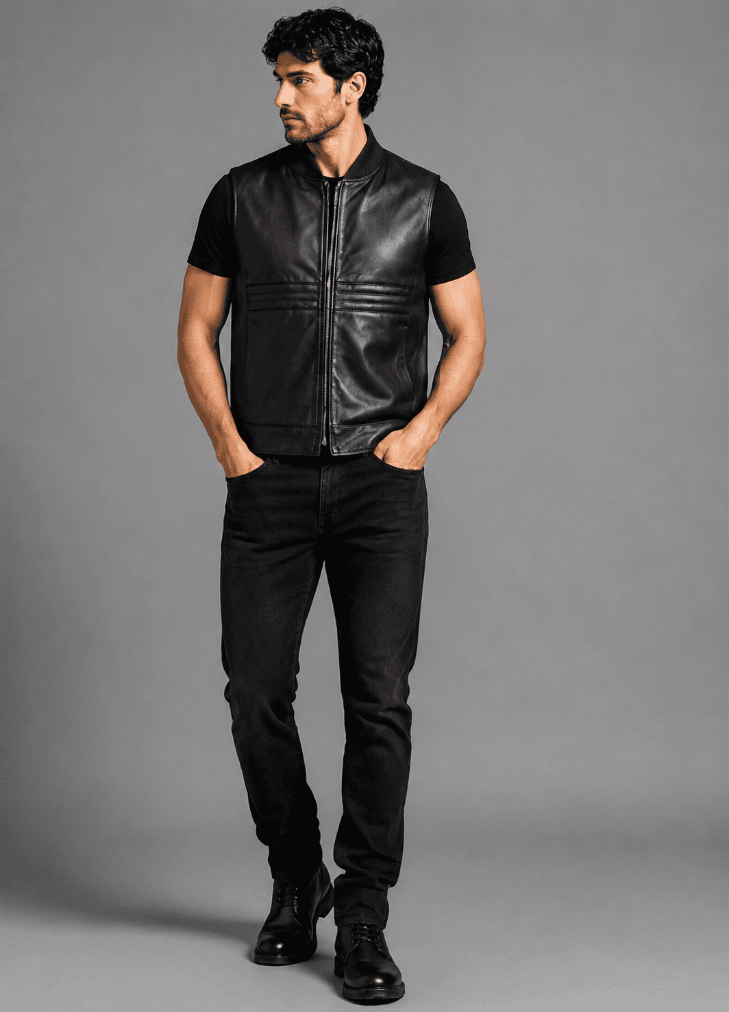 Men’s Highway Forge Leather Vest