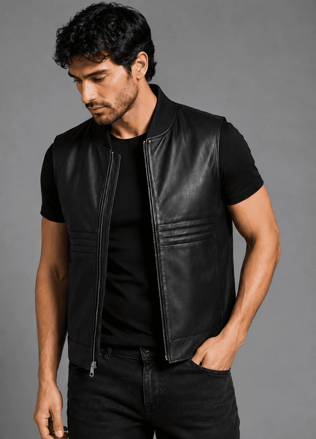 Men’s Highway Forge Leather Vest