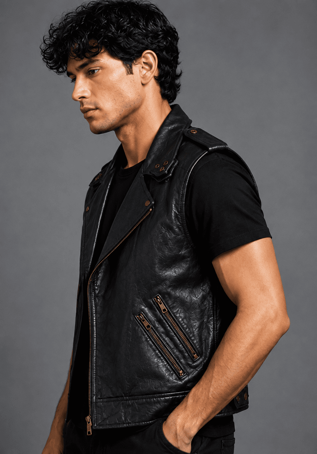 Men’s Summit Rider Leather Vest