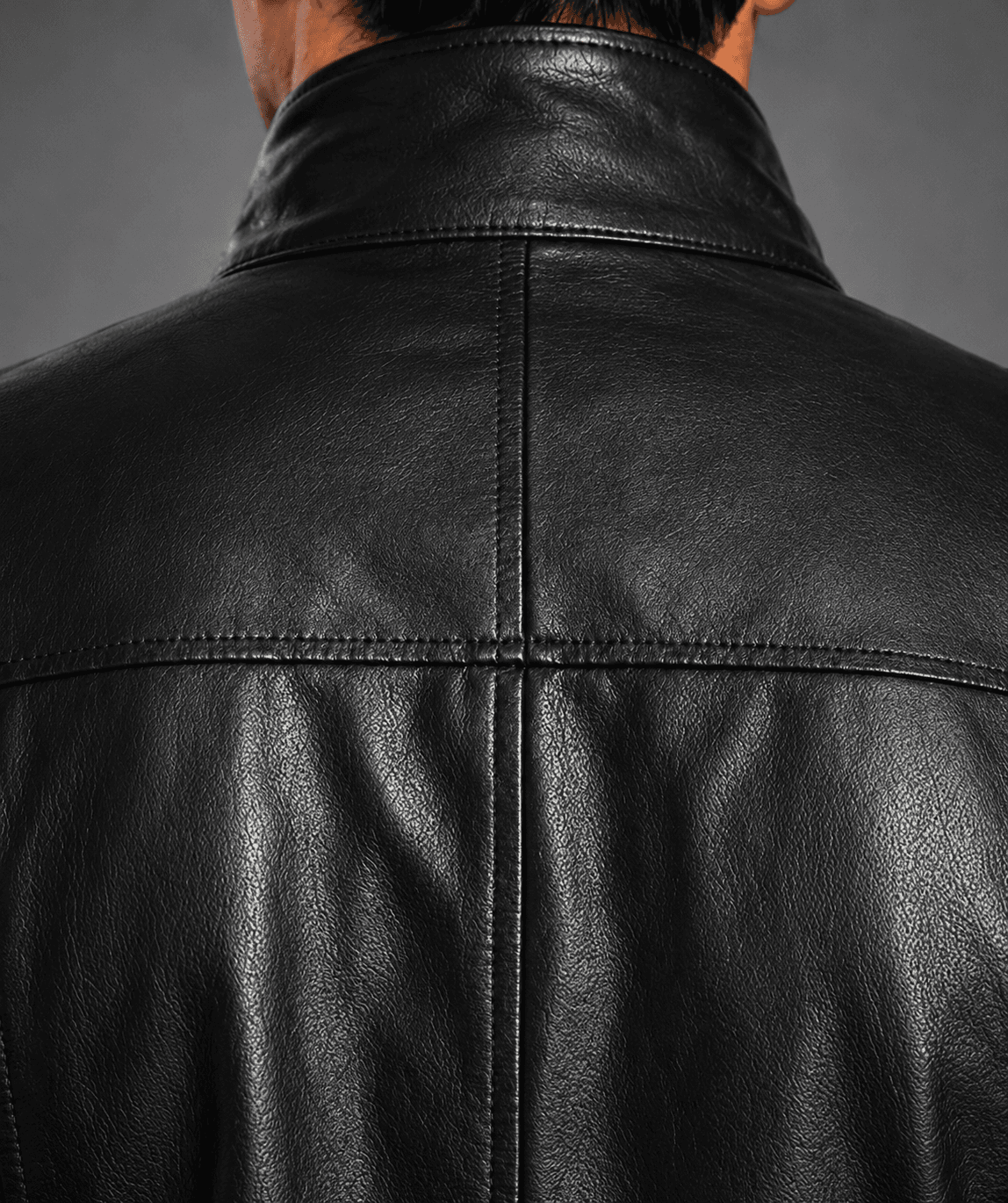 Premium Black Leather Trench Coat For Men’s