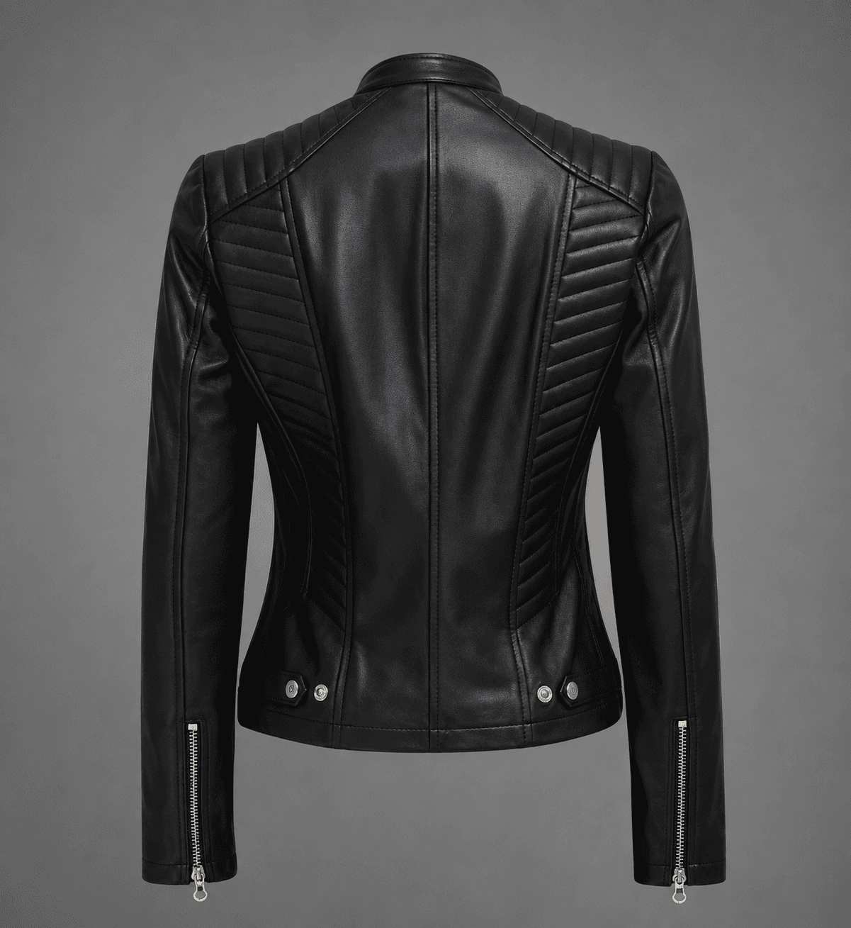 Women’s Café Racer Black Leather Jacket – Classic Fit with Modern Attitude